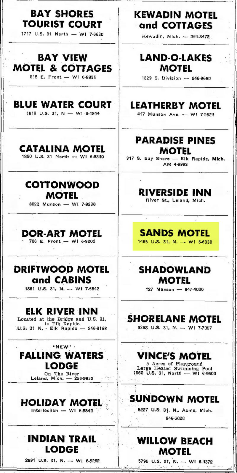 Brio Beach Inn (Sands Motel) - Jul 13 1966 Ad (newer photo)